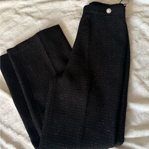 Elegant Black Tweed Pants